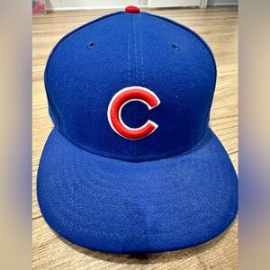 Chicago Cubs hat, Fitted, Size 7 3/4. Like new.